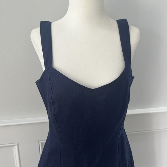 Gap linen navy blue dress - Picture 2 of 6